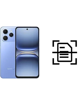 Digitalize documentos em um Tecno Spark 40