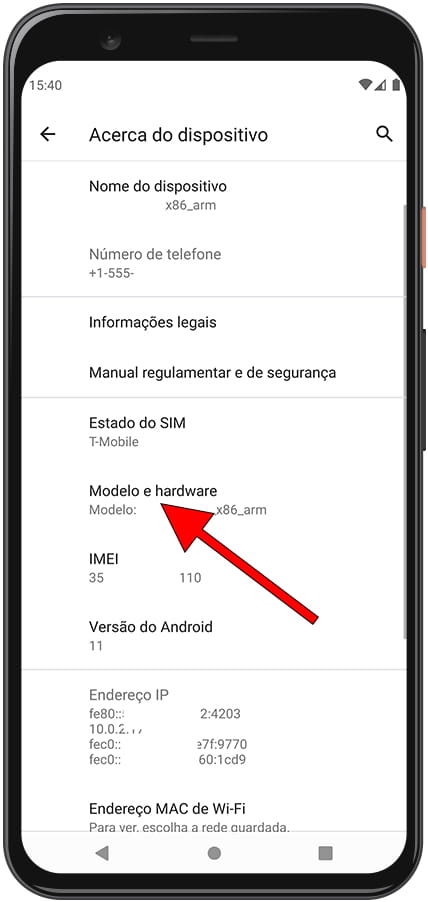 Como ver o número de série no Motorola Moto C