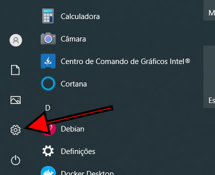 Ícone de configurações do Windows