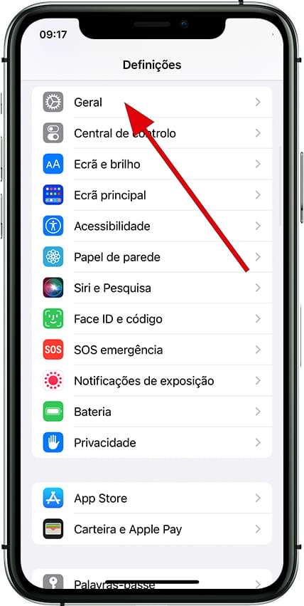 ícone definições iOS