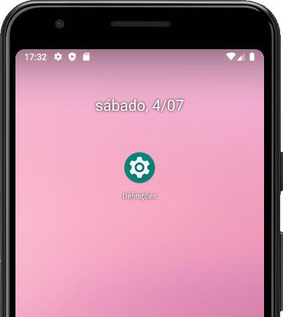 Ícone de configurações Android