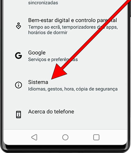 Ícone sistema Android