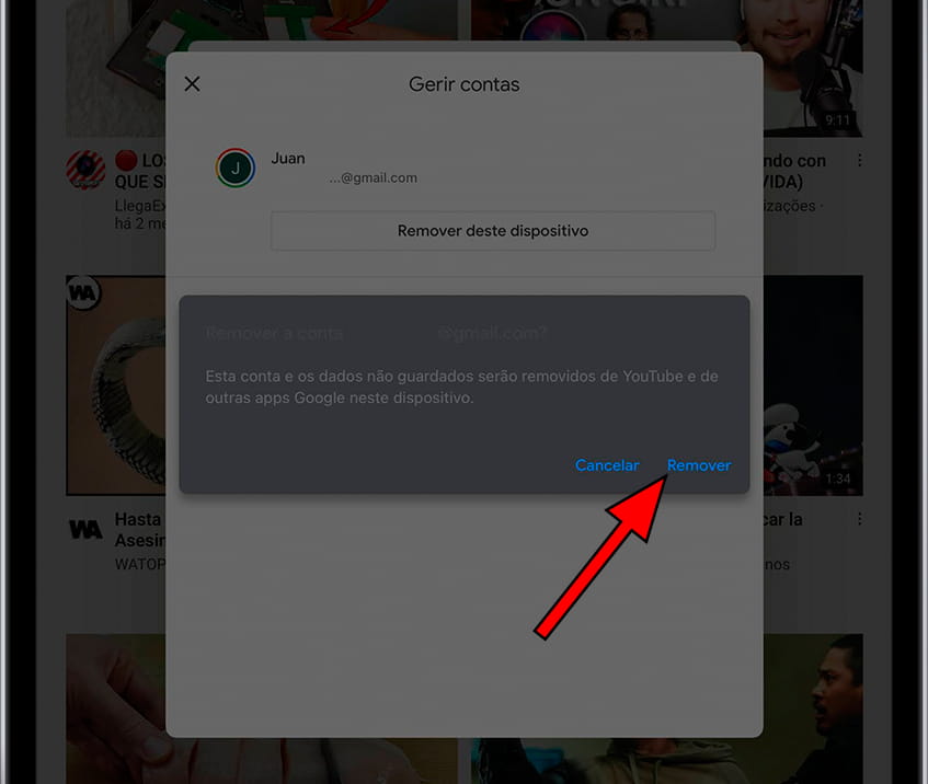 Confirme a remoção da conta do Google da Apple iPad 10.2 (2019)