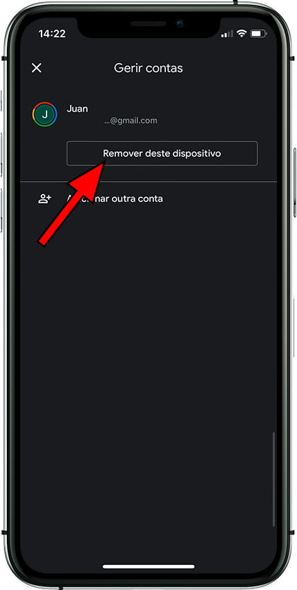 Remova a conta do Google da Apple iPhone 15 Pro