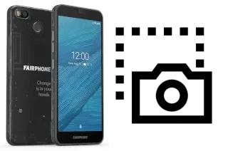 Captura de tela no Fairphone 3