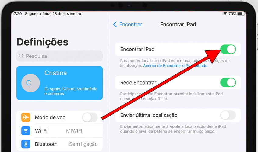 Quarto passo forçar restauração iPad 3 Wi-Fi + Cellular