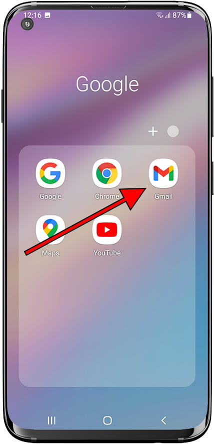 Aplicativo Gmail Samsung