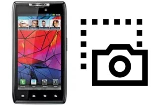 Captura de tela no Motorola RAZR XT910