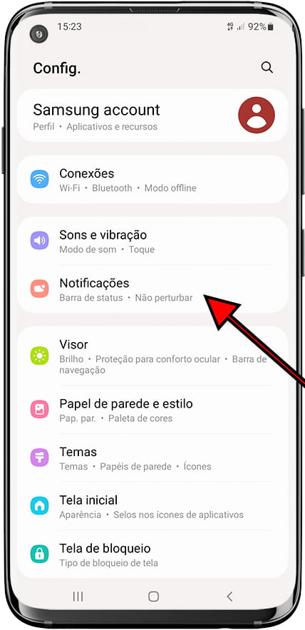 Notificações Samsung