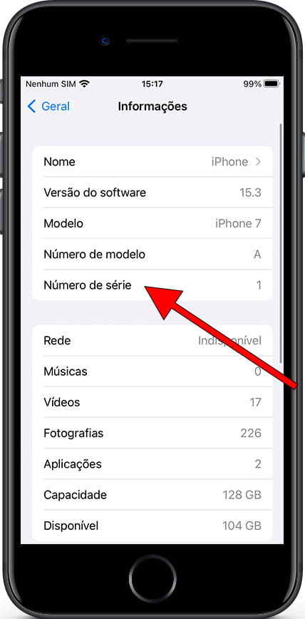 ícone definições iOS