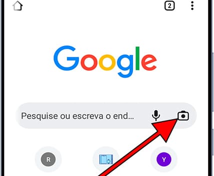 Ícones do Google e do Chrome no Android