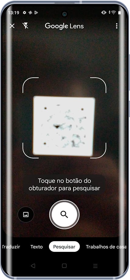 Foco código QR Google Lens