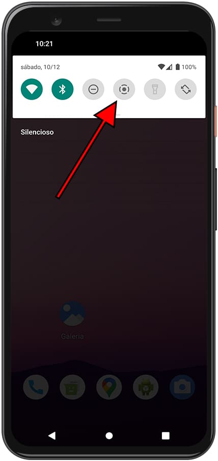 Ícone da tela de gravação P80 3G