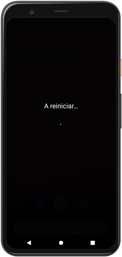 Tela reiniciar Android