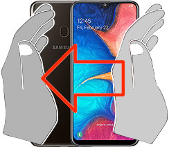 Tirar print no Samsung Galaxy A20