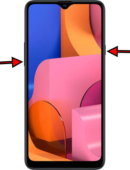 Captura de tela no Samsung Galaxy A20s