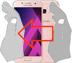 Captura de tela no Samsung Galaxy A3 (2017)