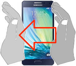 Captura de tela no Samsung Galaxy A5