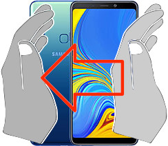 Captura de tela no Samsung Galaxy A9 (2018)