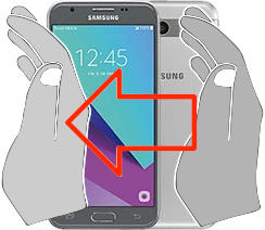 Captura de tela no Samsung Galaxy J3 Emerge