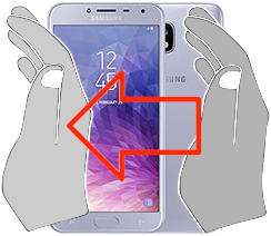 Captura de tela no Samsung Galaxy J4