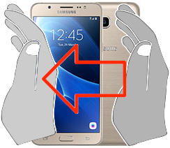 Captura de tela no Samsung Galaxy J7 (2016)