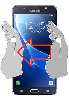 Captura de tela ou  Samsung Galaxy J7 Metal