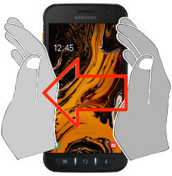 Captura de tela no Samsung Galaxy Xcover 4s