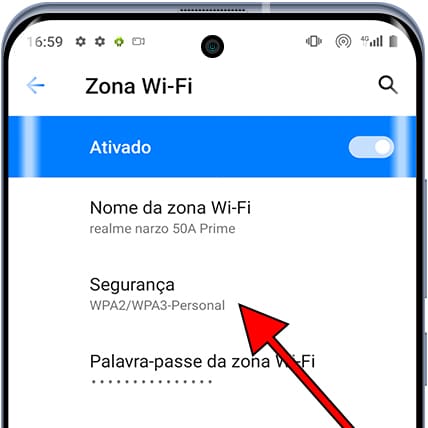 Segurança do ponto de acesso do Android