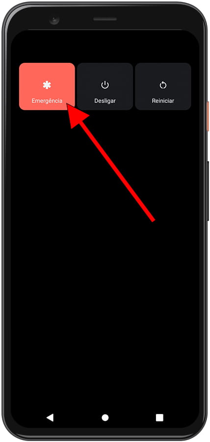 Botão de emergência Android SOS