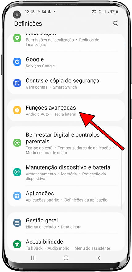 Recursos avançados da Samsung