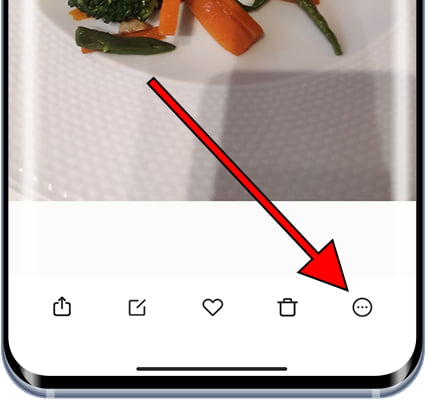 Opções de imagens da galeria Xiaomi