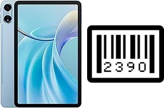 Como saber o número de série no Oscal Pad 100