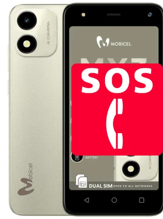 Chamadas de emergência no Mobicel MX3