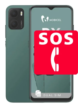 Chamadas de emergência no Mobicel RX