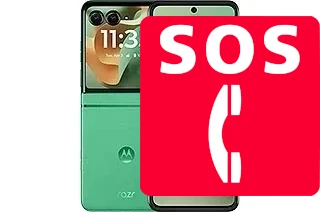Chamadas de emergência no Motorola Razr 2025