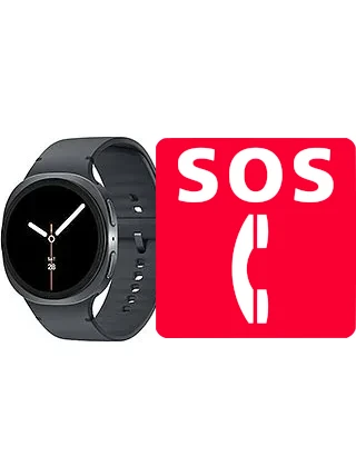 Chamadas de emergência no Samsung Galaxy Watch8