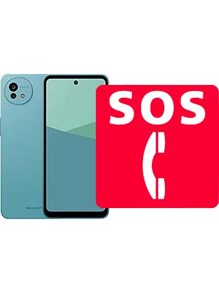 Chamadas de emergência no Sharp Aquos wish5