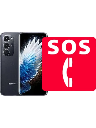 Chamadas de emergência no Tecno Spark 40 Pro+