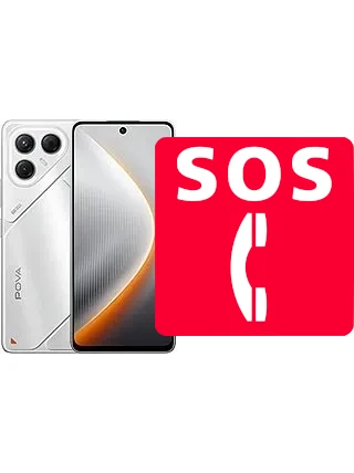 Chamadas de emergência no Tecno Pova 7