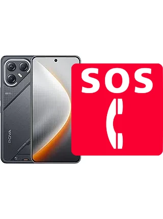 Chamadas de emergência no Tecno Pova 7 Ultra