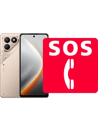 Chamadas de emergência no Tecno Pova 7 4G