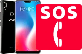 Chamadas de emergência no vivo V9 Youth