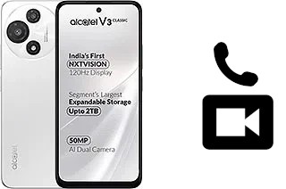Faça chamadas de vídeo com um alcatel V3 Classic