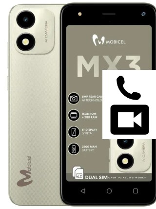 Faça chamadas de vídeo com um Mobicel MX3