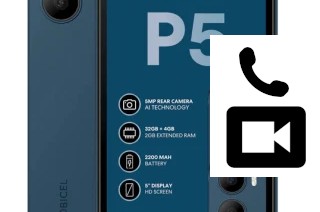 Faça chamadas de vídeo com um Mobicel P5