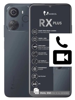 Faça chamadas de vídeo com um Mobicel RX Plus