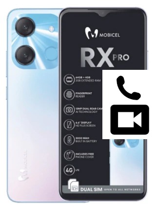 Faça chamadas de vídeo com um Mobicel RX Pro