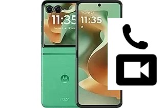 Faça chamadas de vídeo com um Motorola Razr 2025