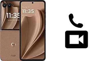 Faça chamadas de vídeo com um Motorola Razr+ 2025